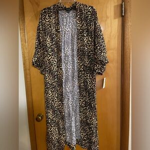Jessica Simpson Waverly Leopard Kimono NWT Size Medium